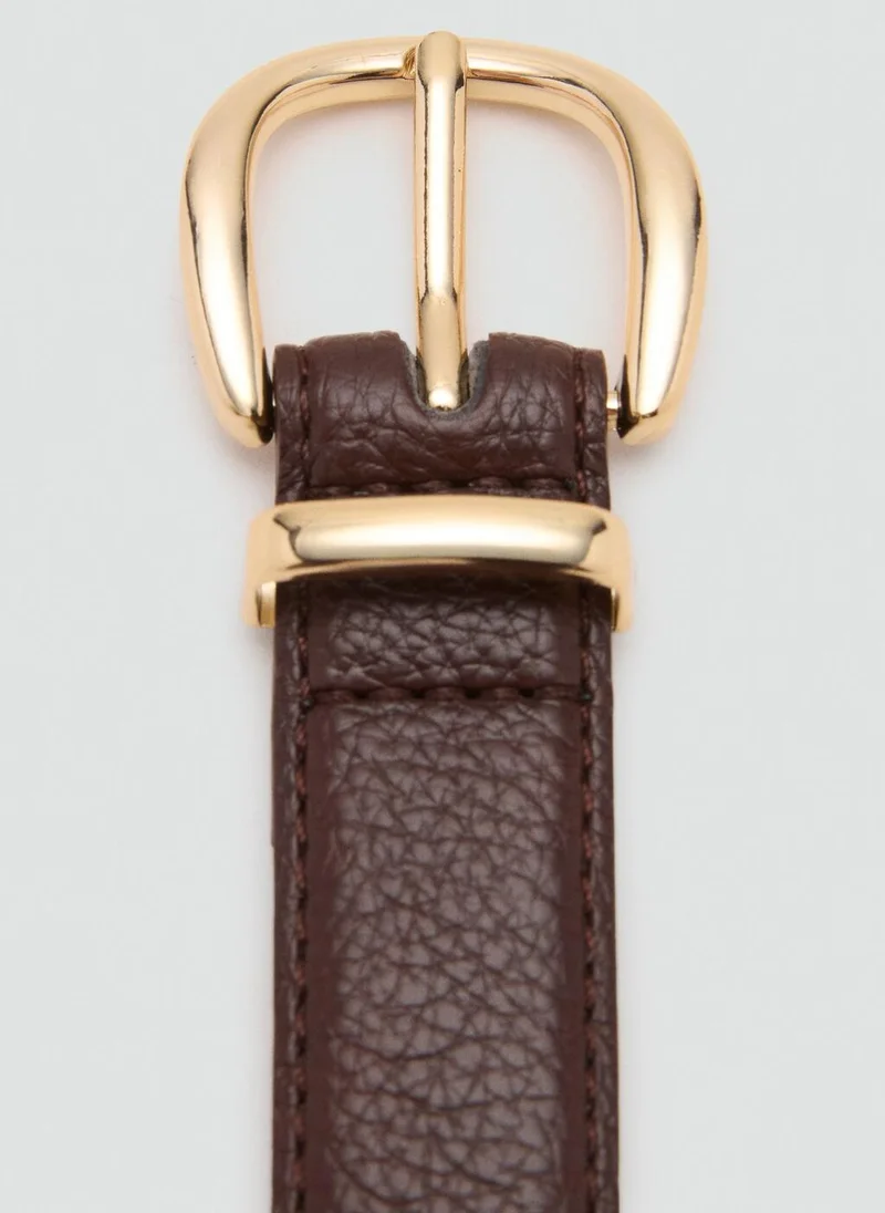 MANGO  Oval buckle belt for Women | Best Price UAE